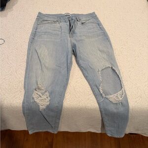 Distressed Light Blue Women's Jeans